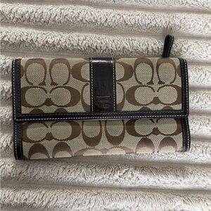 Coach Trifold Wallet in the Classic Signature C Canvas